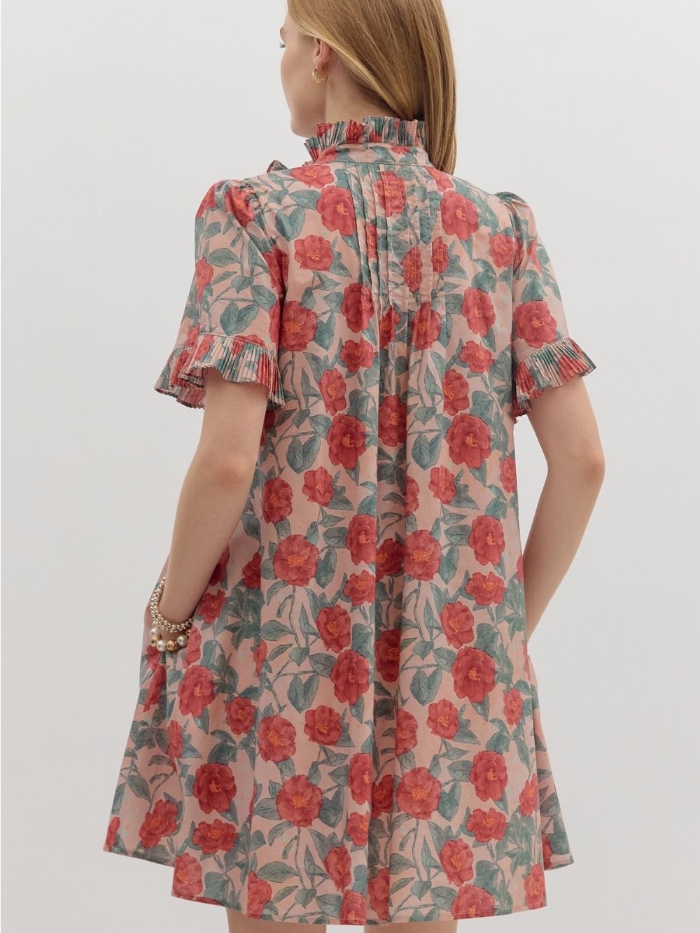 NWOT TUCKERNUCK Inspired Entro Floral Mini Shift Dress - Picture 2 of 9